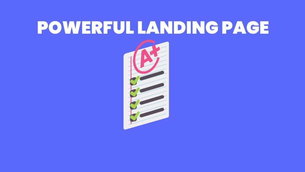 create a powerful landing page