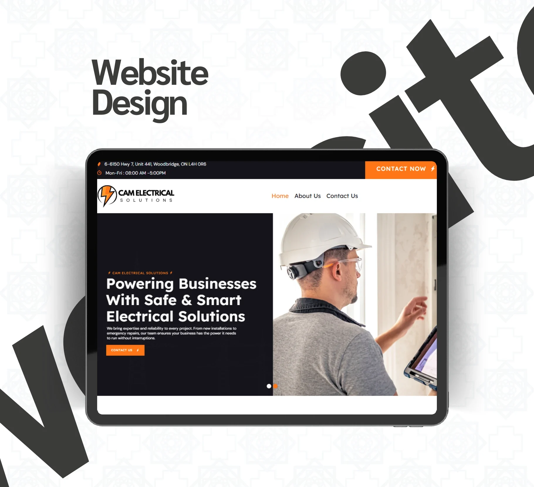 Cam Electrical Solutions- Website Design