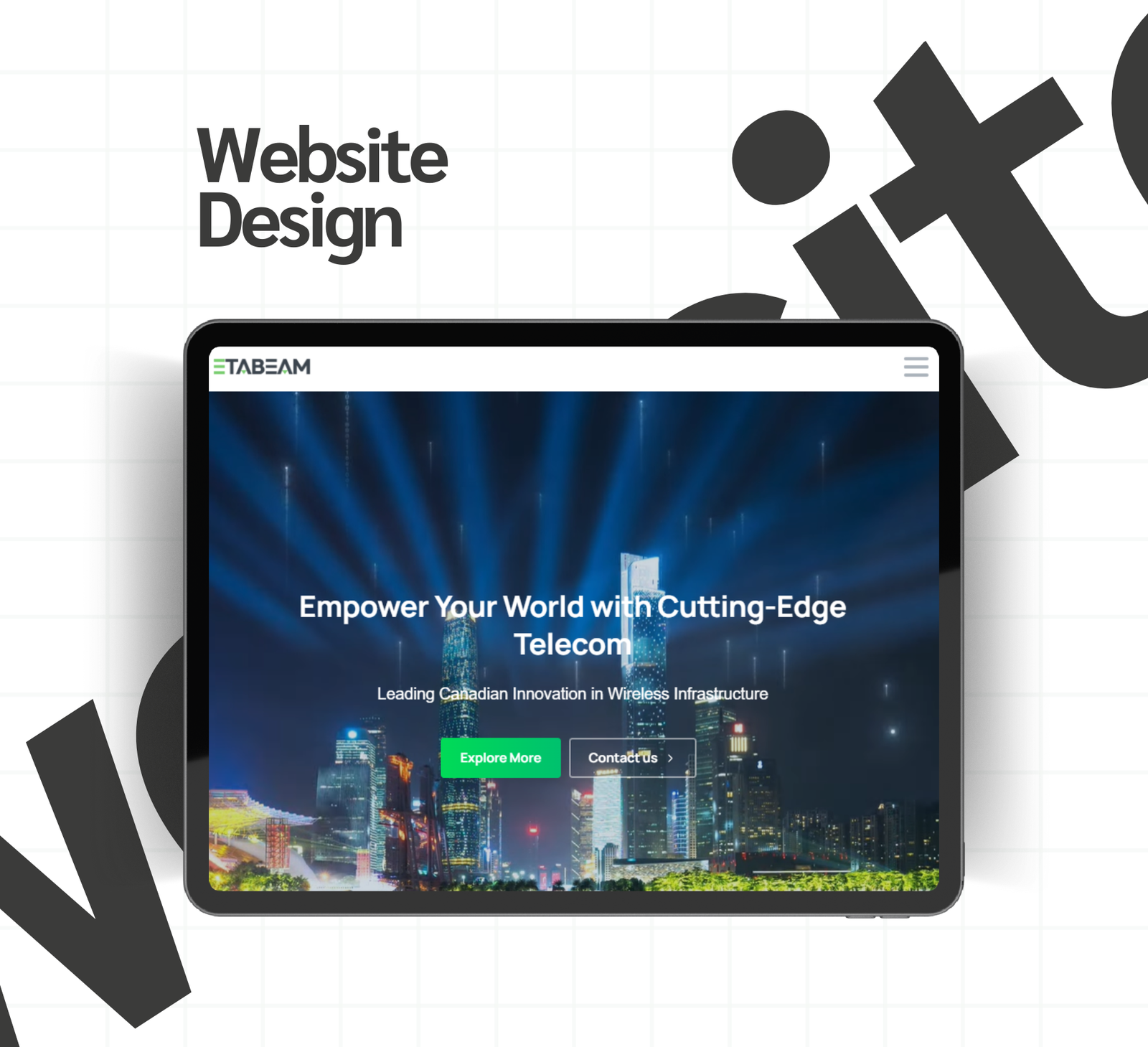 website design eta beam